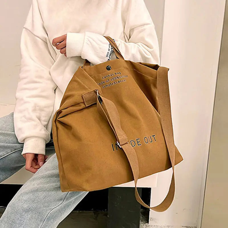 Fibobus accessories Large Capacity Canvas Tote Handbags
