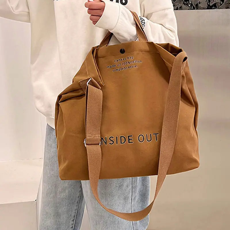 Fibobus accessories Large Capacity Canvas Tote Handbags