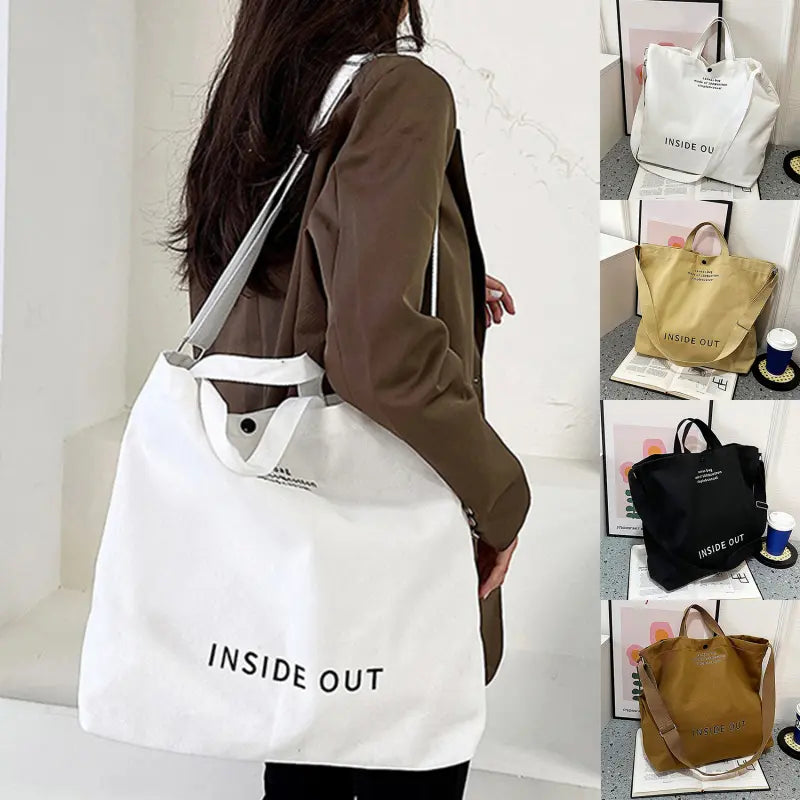 Fibobus accessories Large Capacity Canvas Tote Handbags