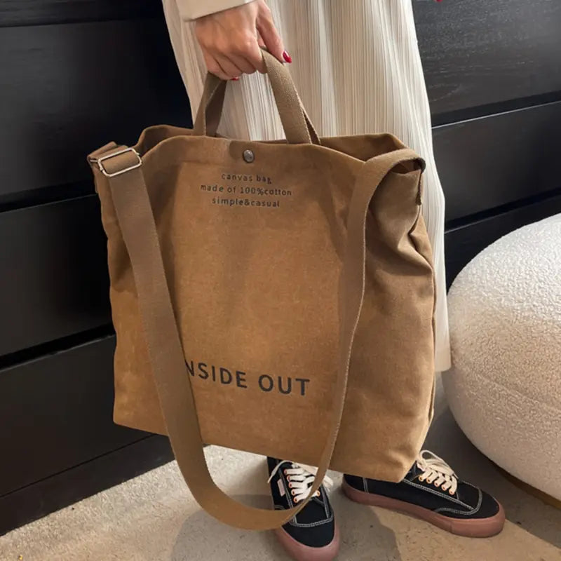 Fibobus accessories Large Capacity Canvas Tote Handbags