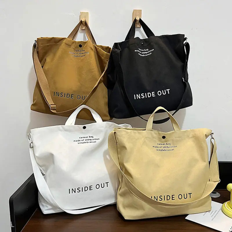 Fibobus accessories Large Capacity Canvas Tote Handbags