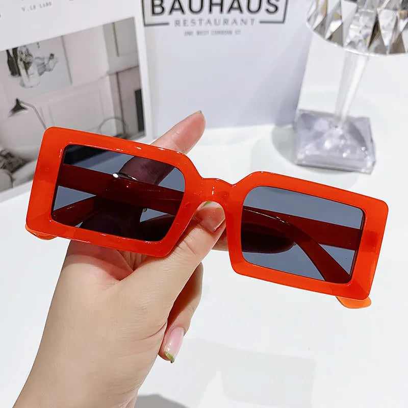Oh Saucy A4 / As shown in the figu Ohsaucy Small Frame Rectangle Sunglasses Summer Travel Eyewear UV400
