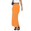 Fibobus DropShipping B Orange / S Sexy Solid Color Bodycon Maxi Skirt for Women - Low Waist Pencil Skirt with Elegant Design Perfect for Summer Parties and