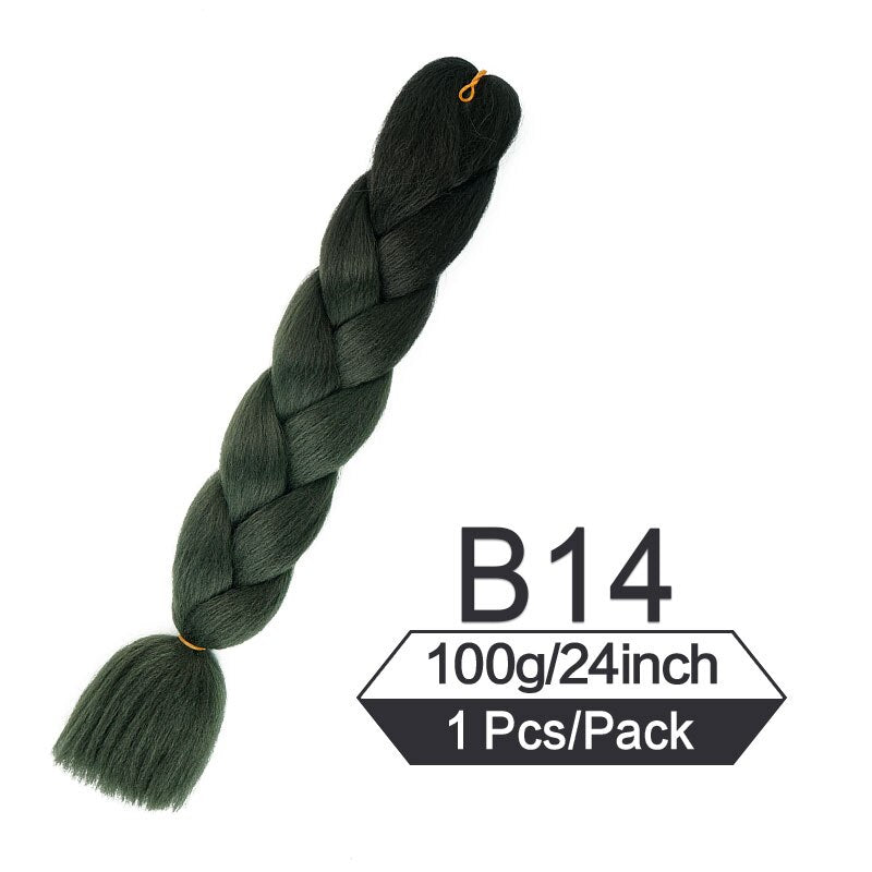 OHS hair P1B/30 / China / 24inches|1Pcs/Lot 24 Inch Jumbo Braiding Hair Braids Extensions Box Twist Pre Stretched Synthetic Hair Crochet Braid