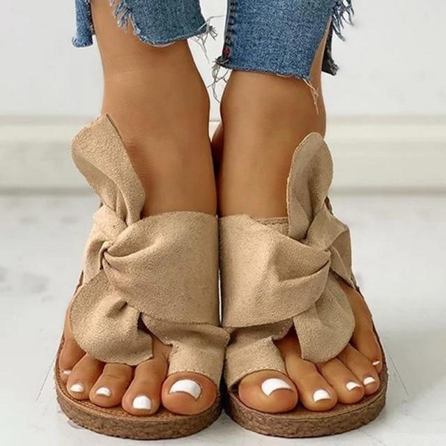 Oh Saucy Shoes Khaki / 35 45% off Summer Open Mouth Sandals