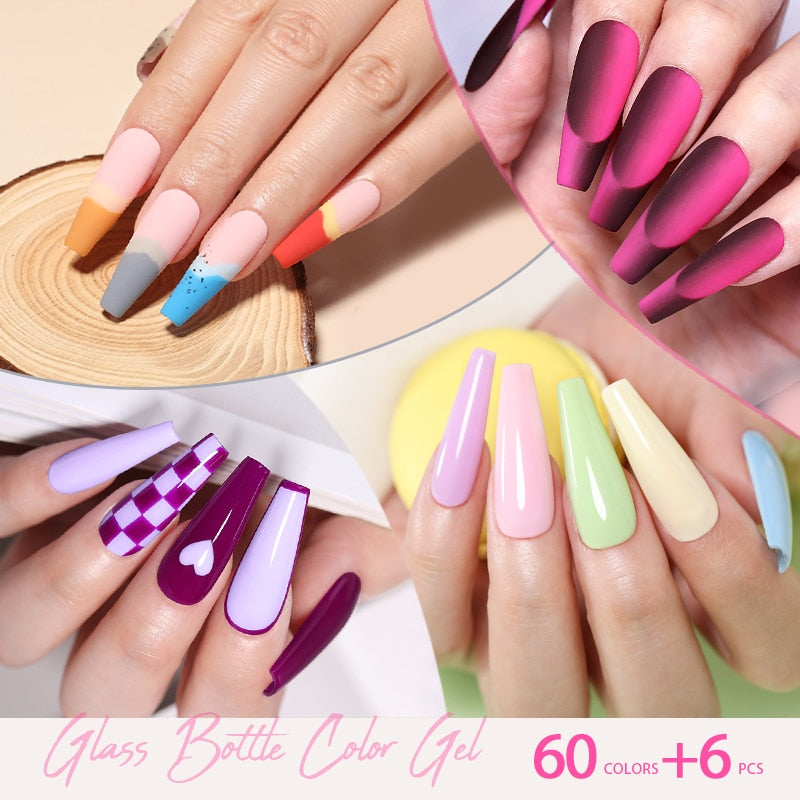 OHS cosmetics 60 Colours Set Gel Nail Polish Kit Top PRO Quality at Affordable Prices