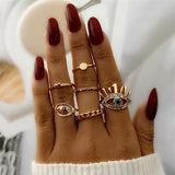 Oh Saucy Apparel & Accessories FN0181370 Bohemian Style Ring Sets - Fashionable Party 2022 Hand Jewellery