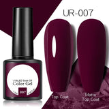OHS beauty UR-007 / China Brown Caramel Colour Gel Nail Polish Semi Permanent Autumn Winter Wine Red Series