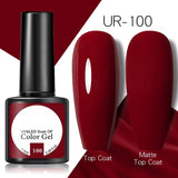 OHS beauty UR-100 / China Brown Caramel Colour Gel Nail Polish Semi Permanent Autumn Winter Wine Red Series