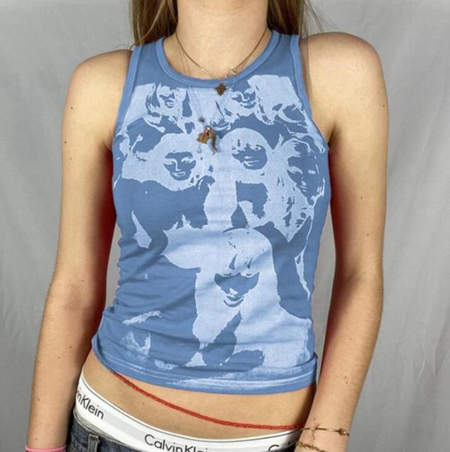 vintage Corset Tank Crop Top Many Trending Colours & Print Variants - OhSaucy
