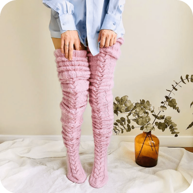 Oh Saucy Leg Warmers Appealing Pink / Regular Size CozySoxy's™ Comfiest Thigh Highs