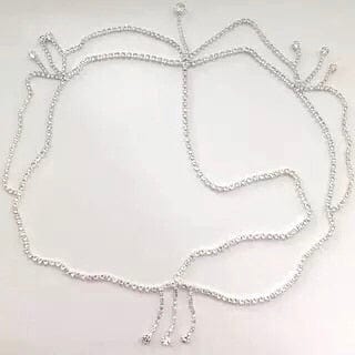 Crystal forehead dance eyebrow pendant headdress crystal forehead chain water drop hair ornament head chain Bohemian headdress - OhSaucy