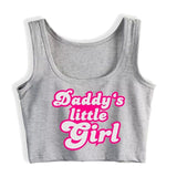 Crop Top Female Daddys Little Girl - OhSaucy