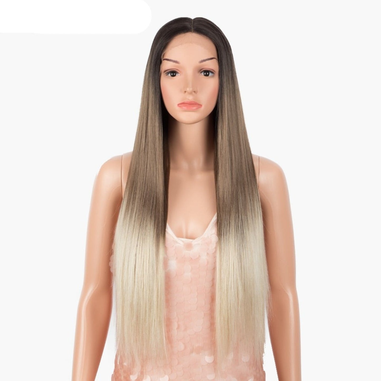 OHS beauty GT4-10A-56D / PART LACE WIG / 30inches Elite quality Synthetic Lace Wig 30 Inch Long Soft With 14 Colourful Options