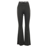 OhSaucy Apparel & Accessories black / L Flare Pants ~ 3 Available Colours ~ Skinny Fit ~Very Stretchy Trousers