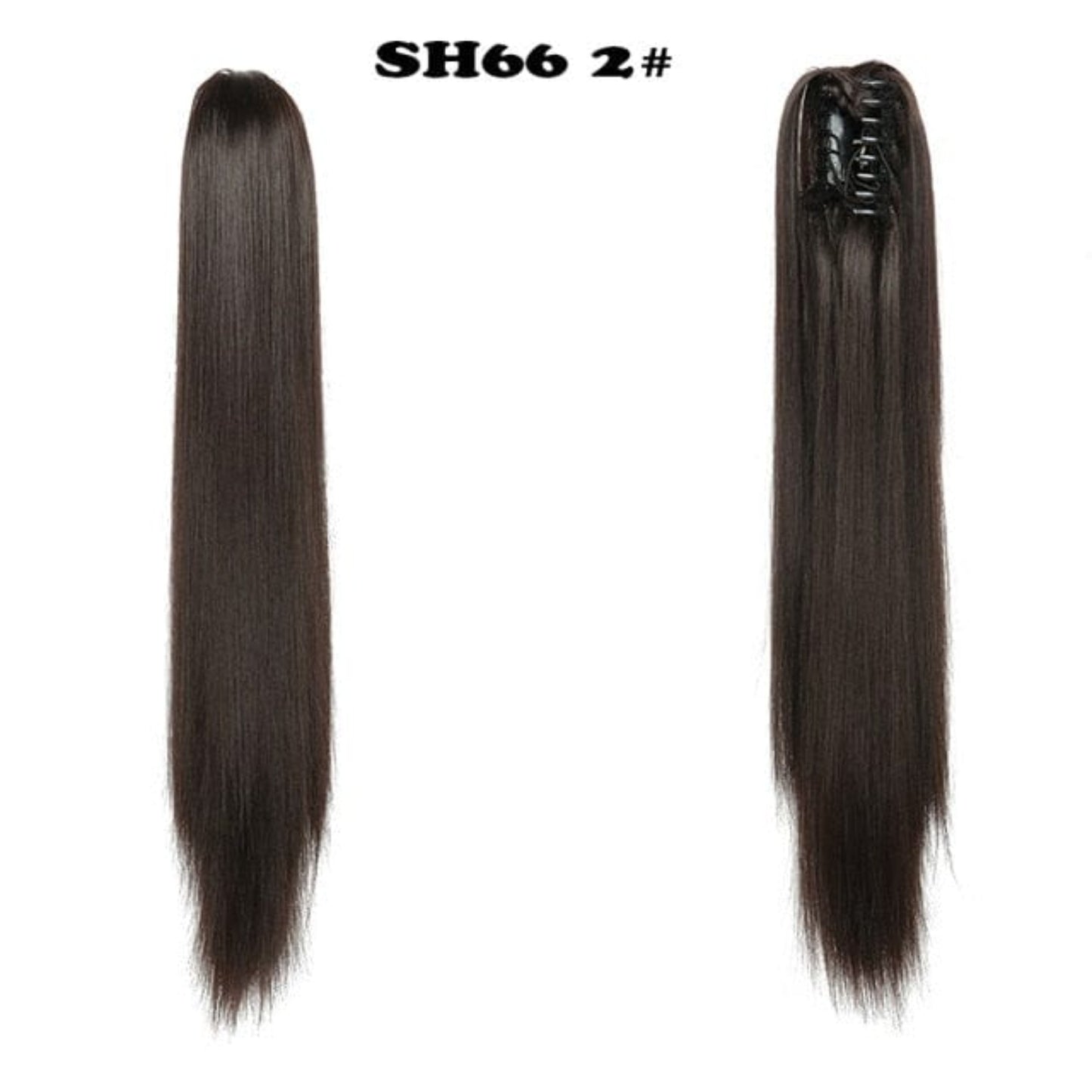 OHS hair 2 1 / 20inches Nylah B Synthetic 20 Inch Fiber Claw Clip Wavy Ponytail Extension Clip-In Hair Wig For Women