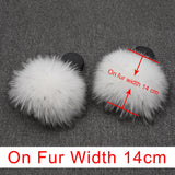 OHS sliders Rac White 14cm / US 5 / China "NylahNY" 14cm Wider Fit - Fur Women Shoes Sandals - Real Raccoon Fur Slippers Sliders