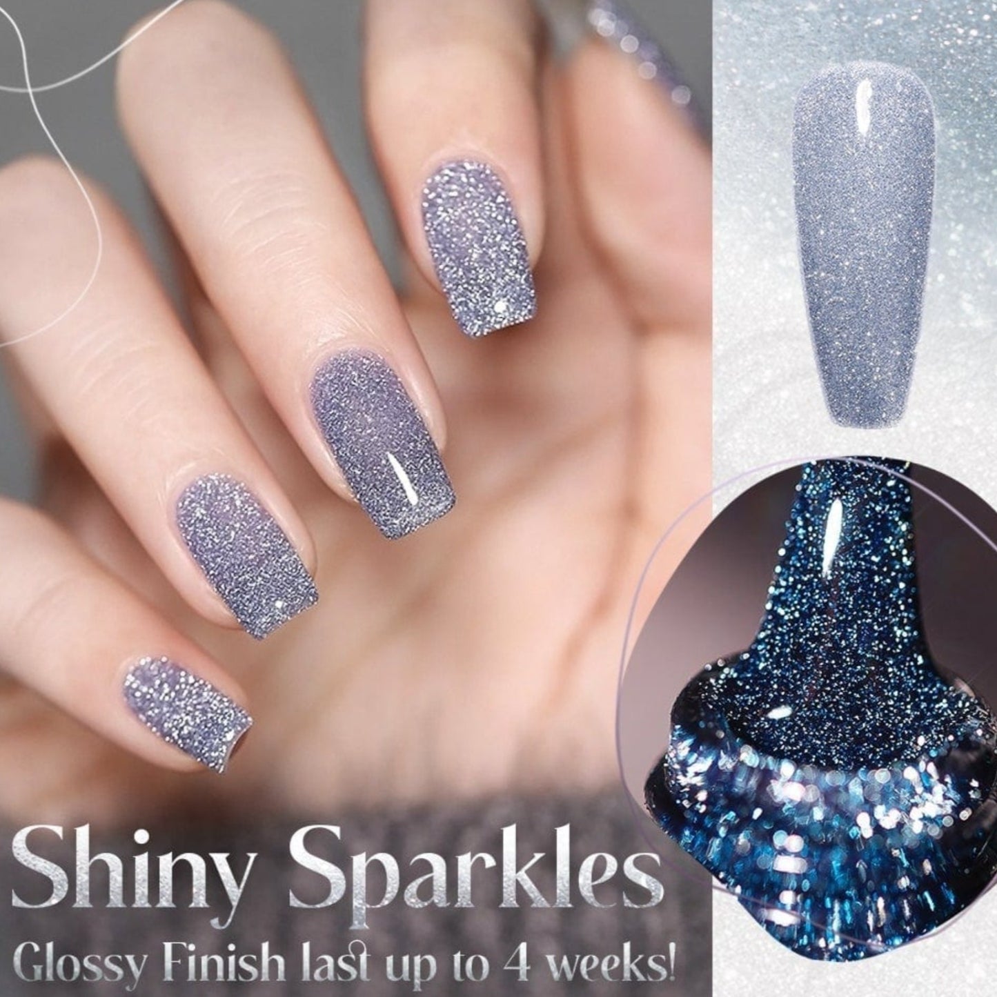 Oh Saucy Nail Polishes Star Dust Oh Saucy Nail Polish Gel Bright Glitter Sparkle - Super Reflective- Amazing Bling