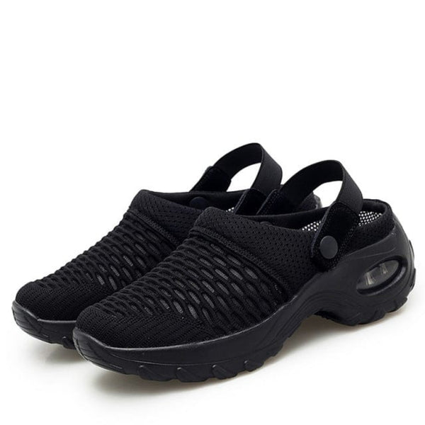 Oh Saucy Activewear black / 37 OHS Summer Walking Yoga Workout Sandals Breathable Mesh Air Cushion Sneakers