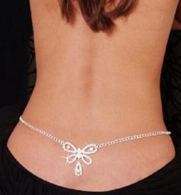 Oh Saucy Body Jewellery YLBC047 Rhinestone Belly Chains ~  Body Bling Accessories