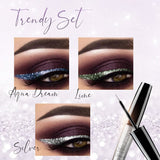 Oh Saucy Eyeliner Trendy Set(Aqua Dream+Lime+Silver)🔥40% OFF🔥 Sparkling Glitter Eyeliner