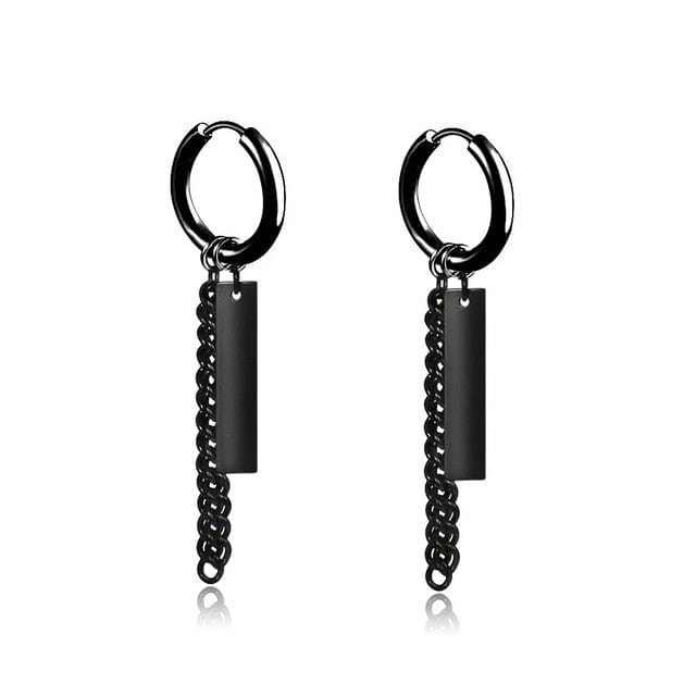 OhSaucy Apparel & Accessories Style 34Stainless Steel Dangle Earrings GOTHIC STREET POP HIP HOP PUNK