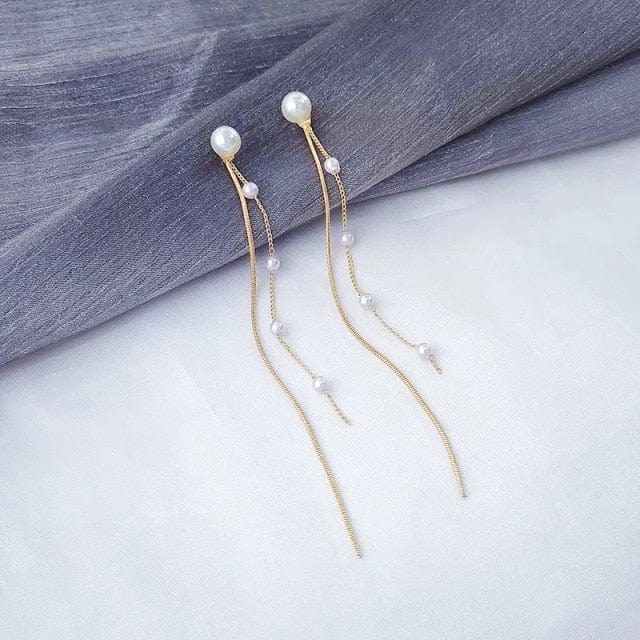 OhSaucy Apparel & Accessories Y6091 Gold Tassel Drop Earrings | Many Styles 20% Off