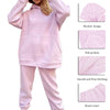 OhSaucy Two Piece Hooded Oversized Fleece Tracksuit