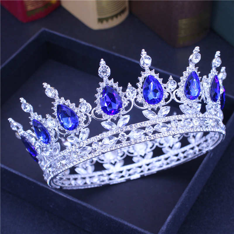 Oh Saucy Silver 06 Vintage Wedding Queen King Tiaras and Crowns Bridal Head Jewelry Accessories Women diadem Pageant Headpiece Bride Hair Ornament