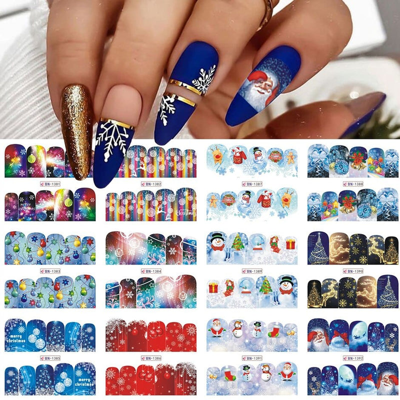 OHS beauty BN1381-1392 VIP Nail Stickers Set  Autumn Winter Christmas Halloween Nails 2022