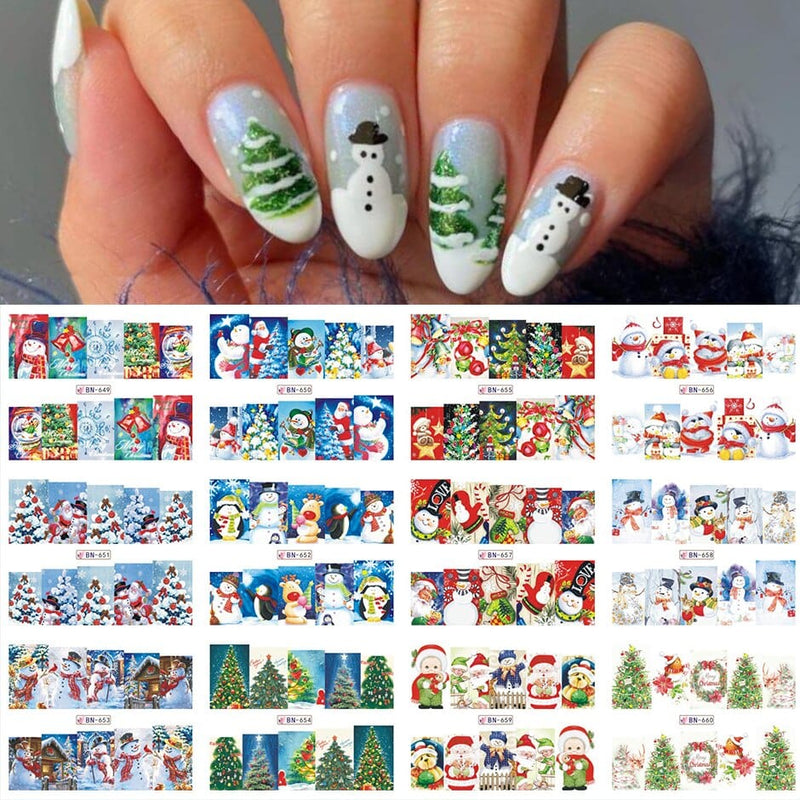 OHS beauty BN649-660 VIP Nail Stickers Set  Autumn Winter Christmas Halloween Nails 2022