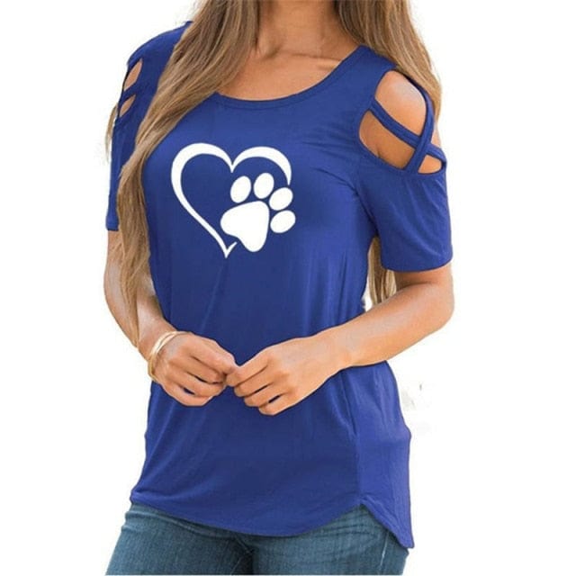 Lovely Women Causal Cotton Sexy Tees - OhSaucy