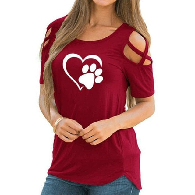 Lovely Women Causal Cotton Sexy Tees - OhSaucy