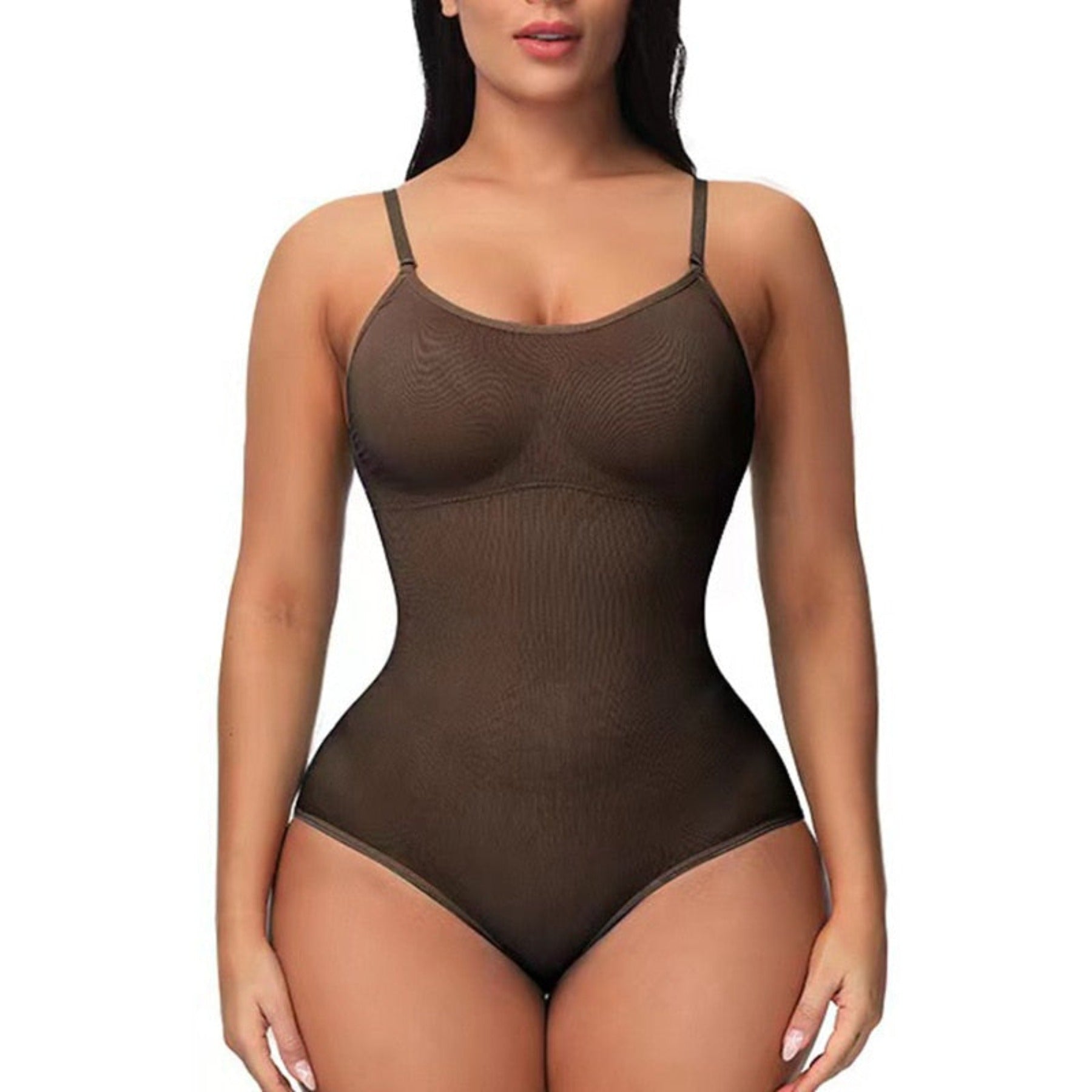 OHS bodysuit brown / XS "Apex" Shapewear Bodysuit Full Body Shaper Tummy Control Slimming