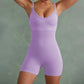 Fibobus DropShipping Activewear Purple / S Fitness Jumpsuit Short Leg For Sports And Yoga