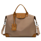 Oh Saucy Khaki Fitness Travel Bags For Women Oxford Shoulder Bag Totes