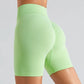 Oh Saucy CHARTUSE / S WAIST 54CM Impact Dynamic Shorts Scrunch Bum Seamless Comfy Compress Gymwear