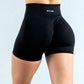 Oh Saucy MIDNIGHT BLACK / S WAIST 54CM Impact Dynamic Shorts Scrunch Bum Seamless Comfy Compress Gymwear