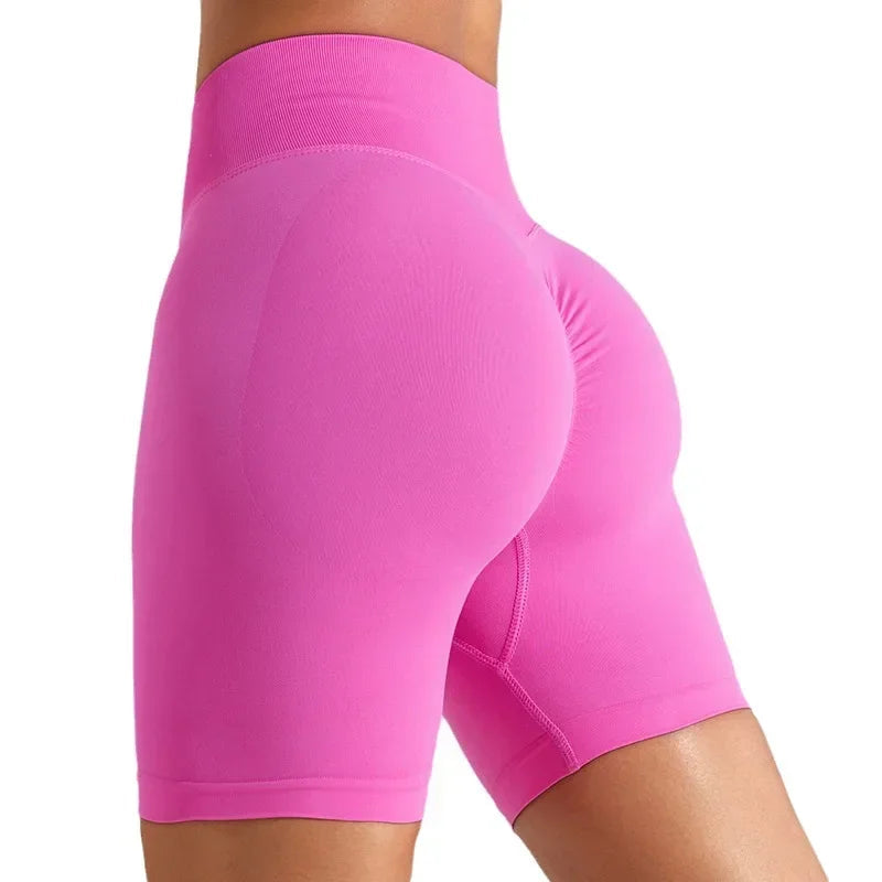 Oh Saucy ROSE / S WAIST 54CM Impact Dynamic Shorts Scrunch Bum Seamless Comfy Compress Gymwear