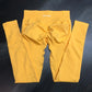 Oh Saucy YELLOW / XL Impact Leggings Seamless Flex Scrunch Bum Enhancing  Gym Leggings