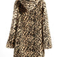 Fibobus DropShipping Jackets for Women Korean Version Autumn Winter Warm Fur Coats Fashion Mid Length Leopard Print Streetwear Women's Clothing