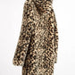 Fibobus DropShipping Jackets for Women Korean Version Autumn Winter Warm Fur Coats Fashion Mid Length Leopard Print Streetwear Women's Clothing