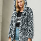 Fibobus DropShipping Jackets for Women Korean Version Autumn Winter Warm Fur Coats Fashion Mid Length Leopard Print Streetwear Women's Clothing