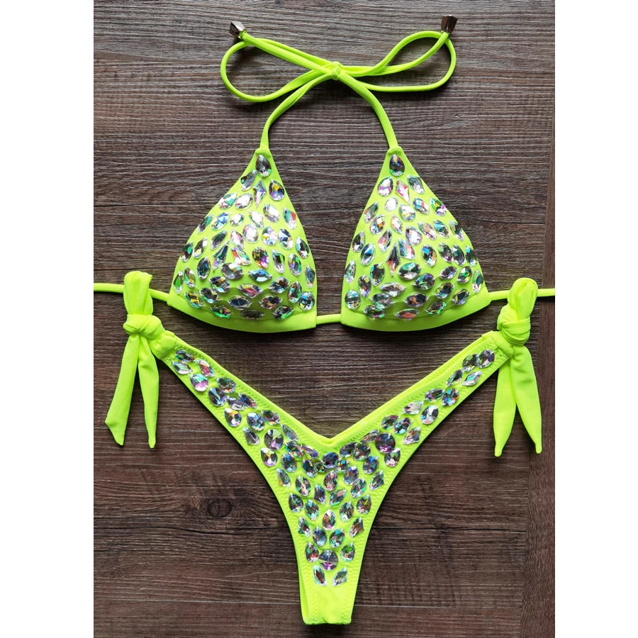 OhSaucy bikini Luxury Bling Rhinestone Bikini