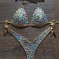 OhSaucy bikini Luxury Bling Rhinestone Bikini