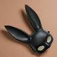 OhSaucy bunny ears Black Matte / Unisex / One Size Masquerade Rabbit Mask Super Long Ears