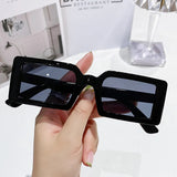 Oh Saucy sunglasses A1 / As shown in the figu Ohsaucy Small Frame Rectangle Sunglasses Summer Travel Eyewear UV400