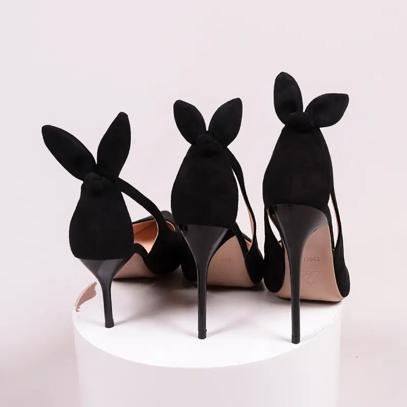 Fibobus heels Sexy Slim High Heels Butterfly-knot