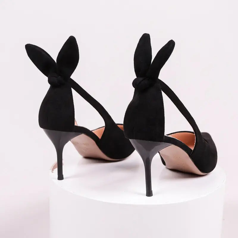 Fibobus heels Sexy Slim High Heels Butterfly-knot