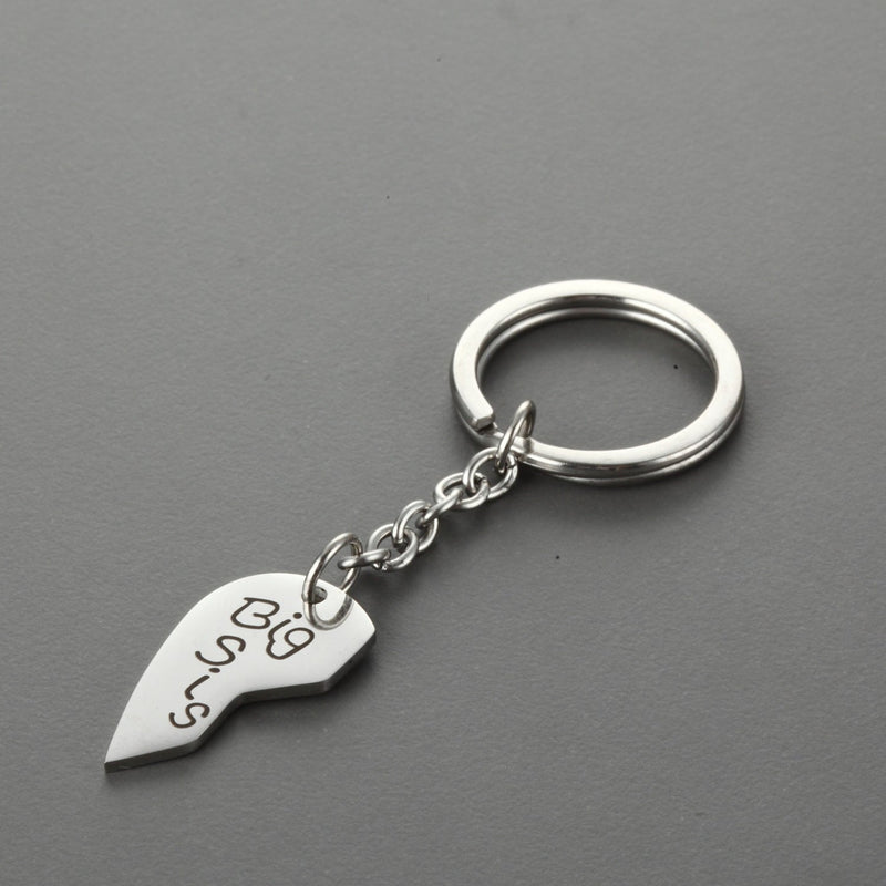 Oh Saucy Stainless Steel Letter Creative Keychain
